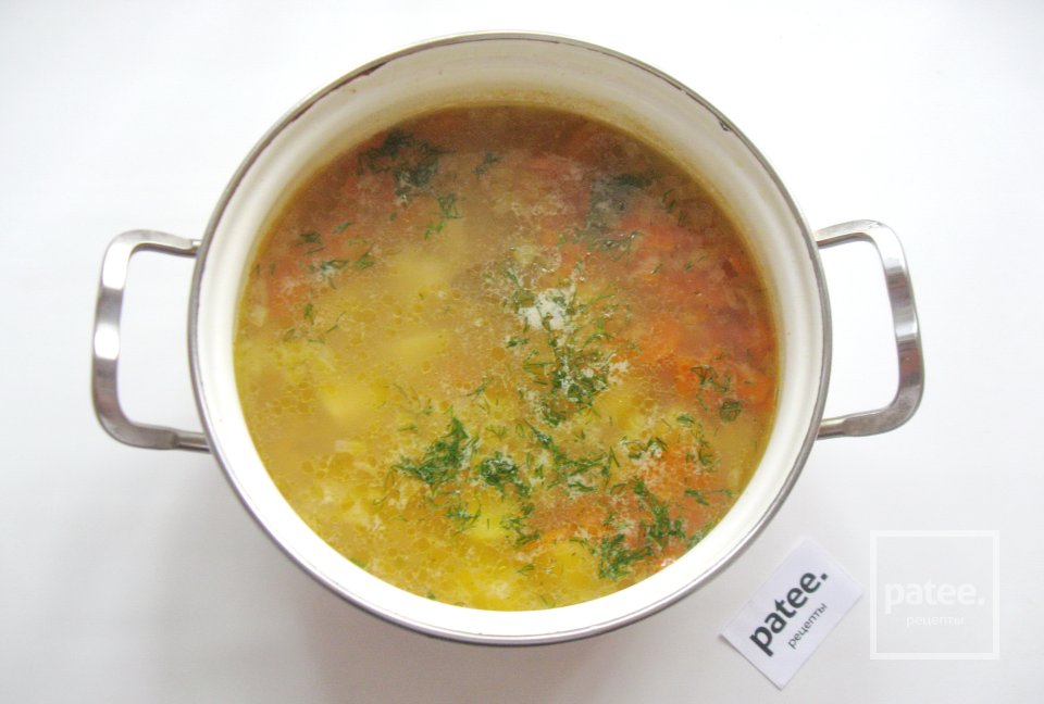 Рыбный суп с красной чечевицей - Шаг 11
