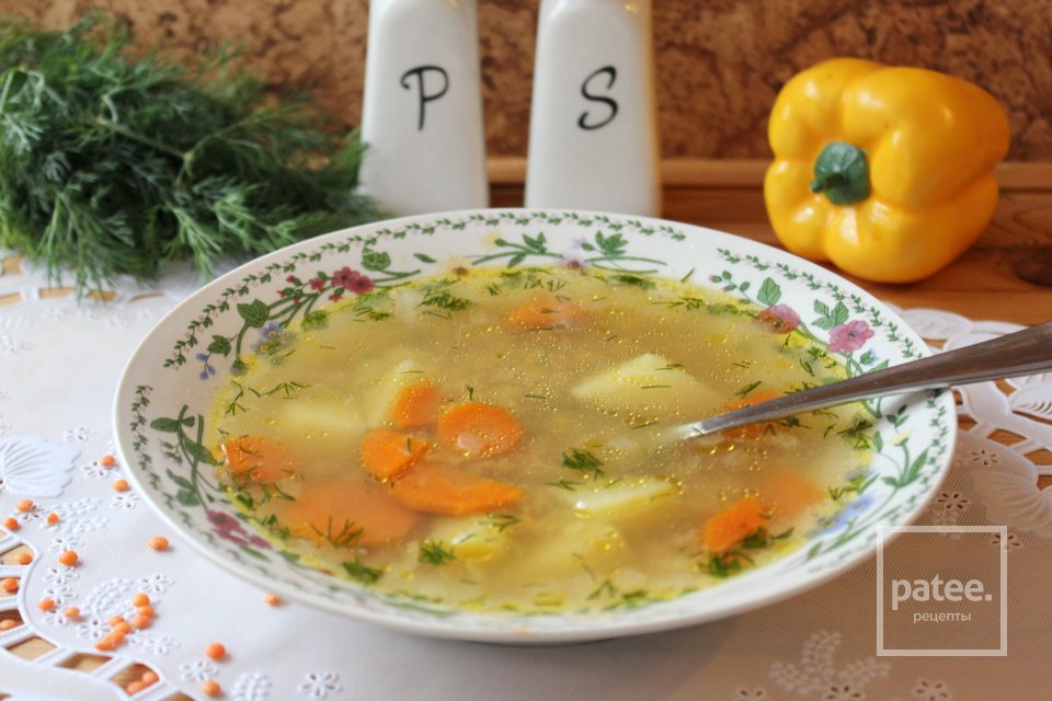 Рыбный суп с красной чечевицей - Шаг 13