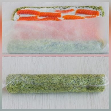 Рулет из шпината с семгой - Шаг 8