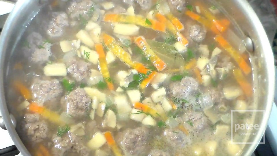 Суп с фрикадельками - Шаг 11