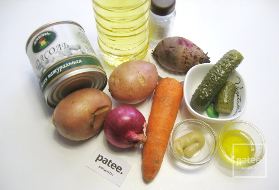 Винегрет с соусом - Шаг 1