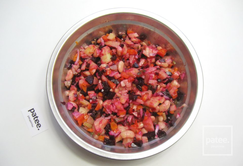 Винегрет с соусом - Шаг 13