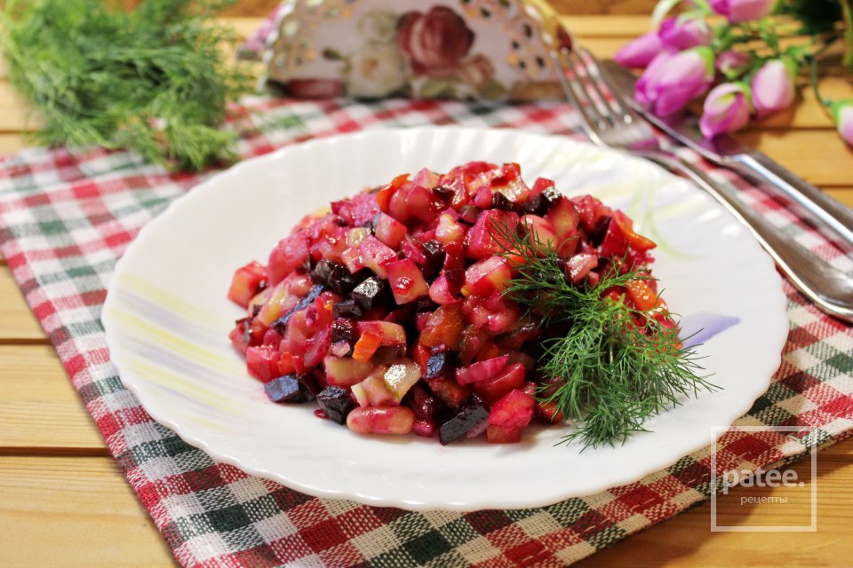 Винегрет с соусом - Шаг 15