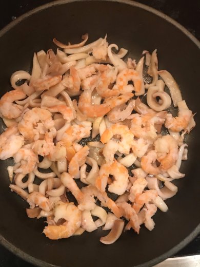 Спагетти с морепродуктами - Шаг 5