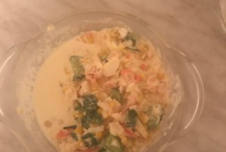 Салат крабовый с огурцом без риса