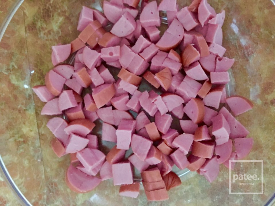 Оладьи из кабачков с сыром и сосисками. - Шаг 2