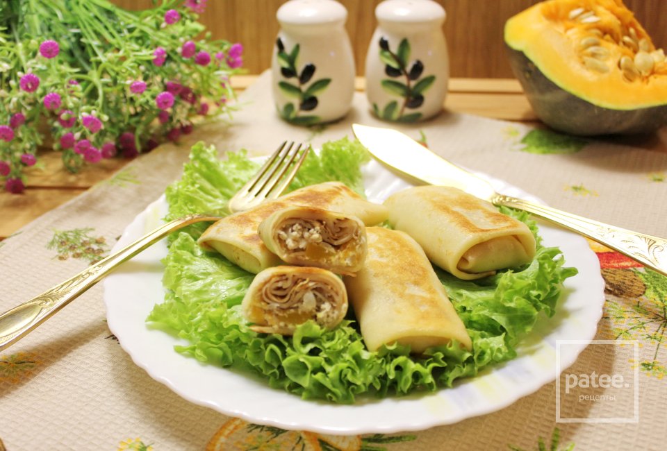 Блины с мясом и тыквой - Шаг 18