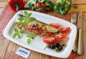 Скумбрия запеченная с овощами