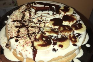 банановый бисквитный торт