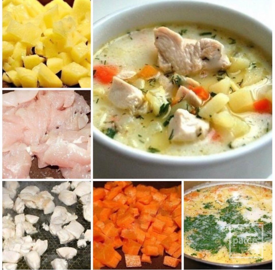 Нежнейший сырный суп с курицей - Шаг 4