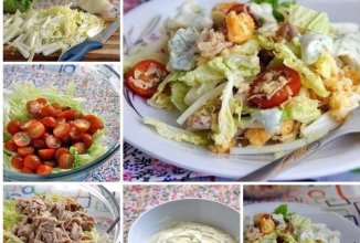 Салат Цезарь по русски