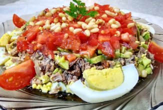 Рыбный салат без майонеза на Новогодний Стол