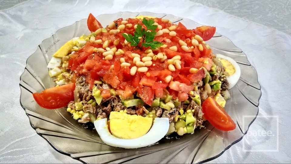 Рыбный салат без майонеза на Новогодний Стол - Шаг 9