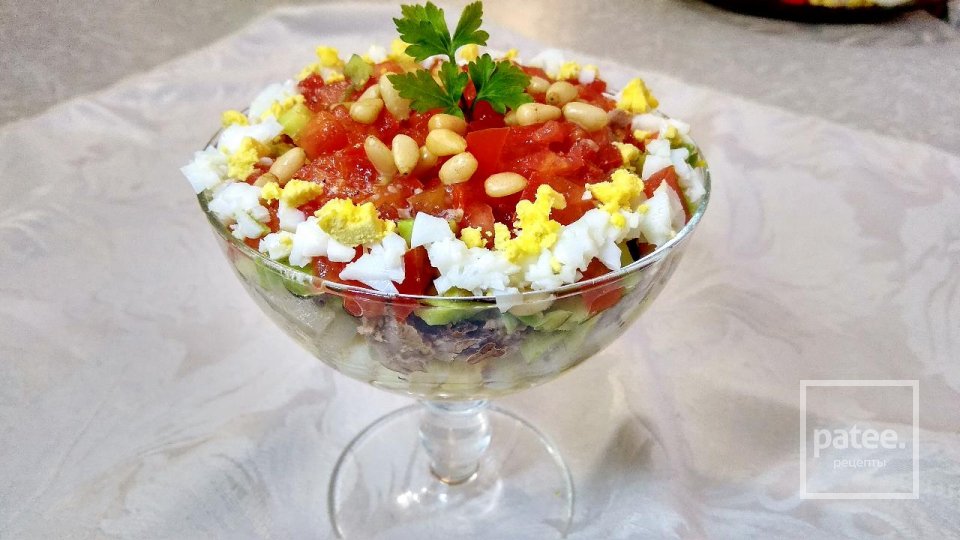 Рыбный салат без майонеза на Новогодний Стол - Шаг 10