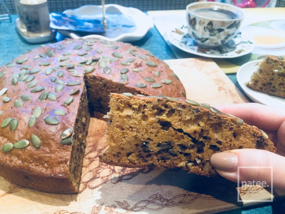 Тыквенный кекс 🎃 с орешками - Шаг 5