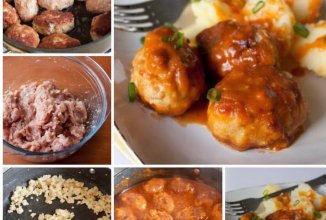 Котлеты с подливой