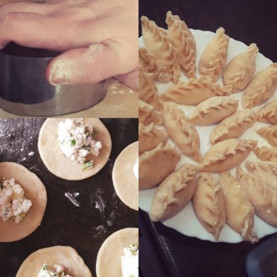 "вареники с творогом" - Шаг 4