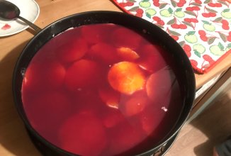 Апельсиново-ягодный торт