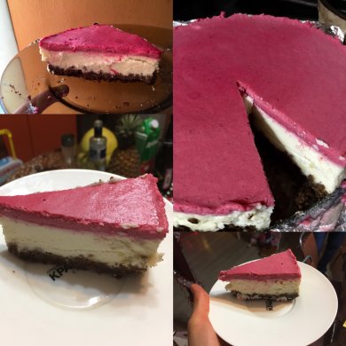 чизкейк с клюквенным муссом - Шаг 4