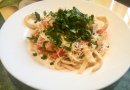 Паста с креветками в сливочном соусе😋