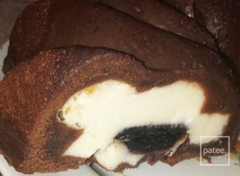 Шоколадный кекс с чизкейк начинкой - Шаг 3