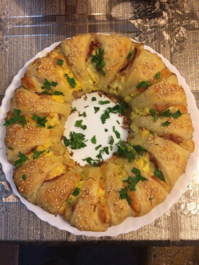 Пирог с беконом и сыром - Шаг 6