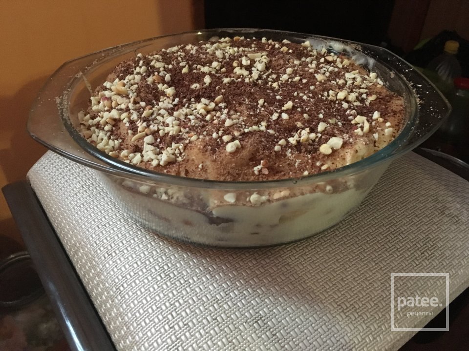 торт с бананами, заварным кремом и печеньем - Шаг 2