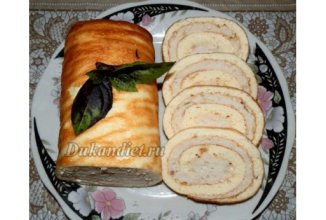Закусочный рулет с мясом по дюкану