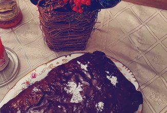 Шоколадно-апельсиновый кекс с пьяной вишней