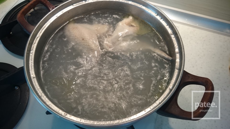 Овощной суп с рисом - Шаг 1