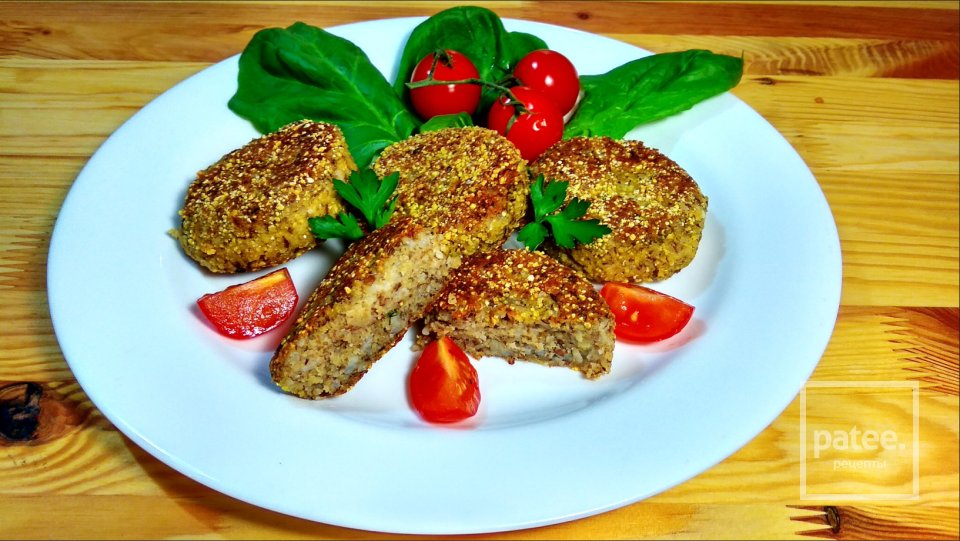 Биточки из чечевицы и риса - Шаг 9