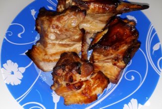 Грудинка свиная в духовке.