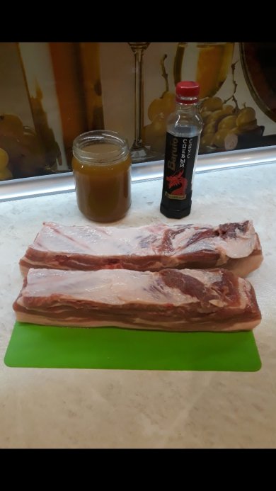 Грудинка свиная в духовке. - Шаг 1