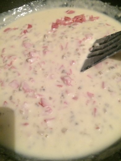 Паста с грибами и ветчиной - Шаг 5