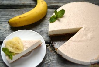 Банановый чизкейк без выпечки