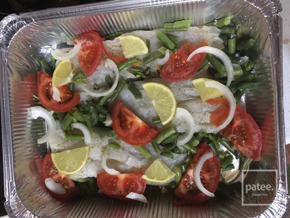 минтай с овощным гарниром - Шаг 1