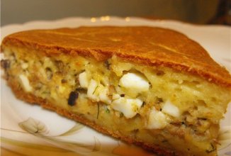 Пирог с тунцом и брынзой (ЧЕРЕДОВАНИЕ