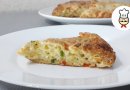 Сырная лепешка с зеленым луком и перцем - видео рецепт