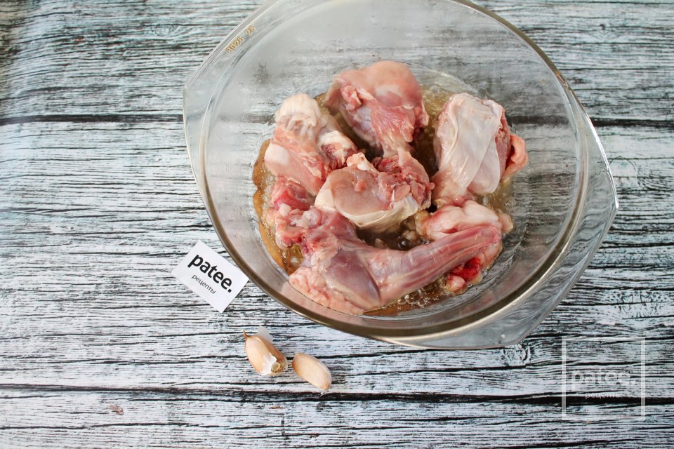 Кролик с овощами в сметане в духовке - Шаг 5