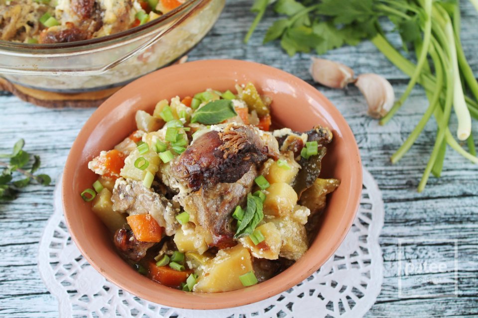 Кролик с овощами в сметане в духовке - Шаг 19