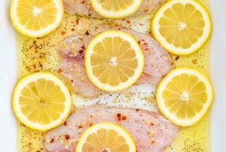 🐟Запеченная тилапия с лимонным чесноком