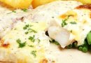 Запечённая рыба с сыром и зеленью от С Фус