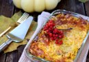Тыквенная запеканка с мясным фаршем.