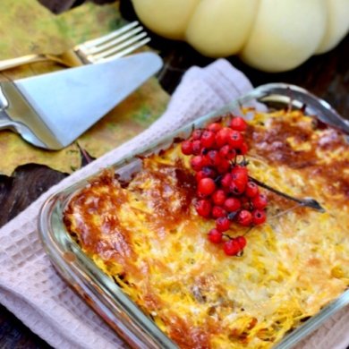 Тыквенная запеканка с мясным фаршем. - Шаг 11