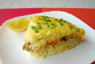 Рыбная запеканка на семейный обед - вкусно, сытно и готовить просто!