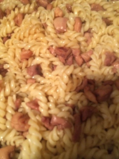 Паста с куриными бедрышками в медово-соевом соусе. - Шаг 7