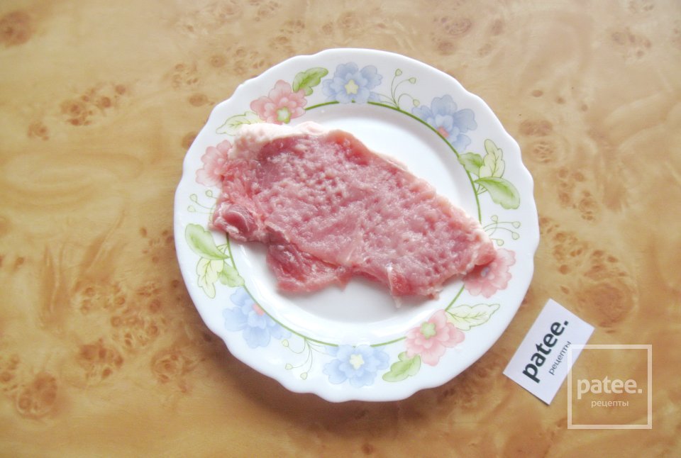 Рулетики из свинины с грибами - Шаг 2