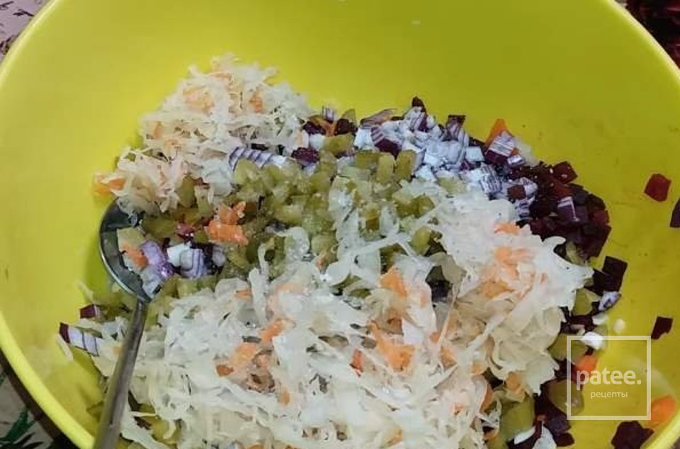 Вінегрет з квашеною капустою - Шаг 3