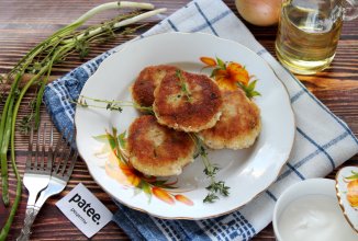 Сочные котлеты из трески с тимьяном