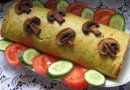 Оригинальный, красивый и вкусный рулет из кабачка, грибов и сыра.
